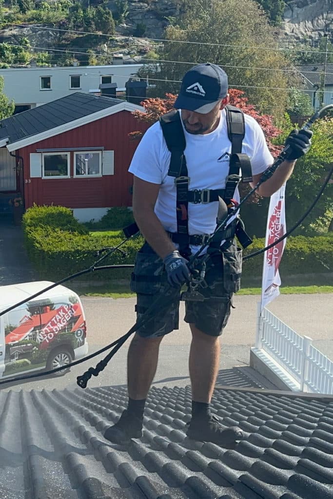 Maling av takstein i ny farge